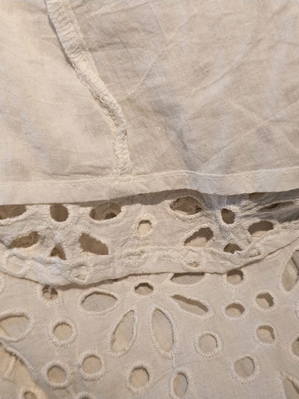 Jen’s Pirate Booty Flower Power Eyelet Lace Maxi Dress | Cream Size M - Picture 6 of 13